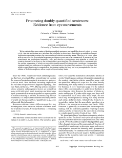 Processing doubly quantified sentences