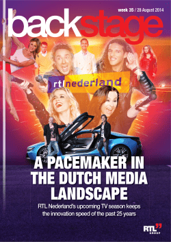 a pacemaker in the dutch media landscape