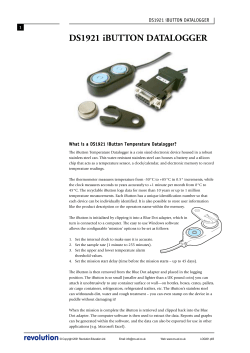 DS1921 iBUTTON DATALOGGER