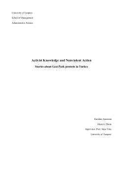 Activist Knowledge and Nonviolent Action