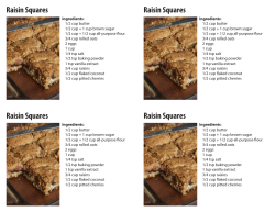 Raisin Squares Raisin Squares Raisin Squares Raisin Squares