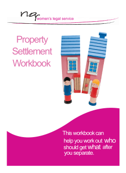 Property Settlement Workbook