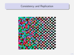 Consistency and Replication