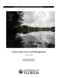 Conservation Area Land Management plan