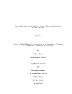 Dispersed, But Not Destroyed - OhioLINK Electronic Theses and