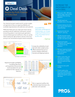 increase the profitability of each deal