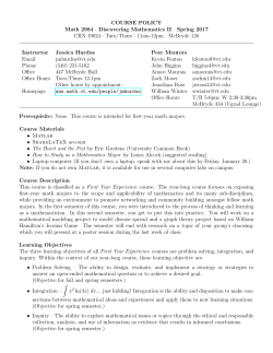 Math 2984 (19024) - VT Math