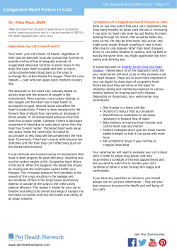 Congestive Heart Failure in Cats - Animal Health Care Center of