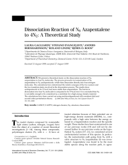 Dissociation Reaction of N8 Azapentalene to 4N2 : A Theoretical
