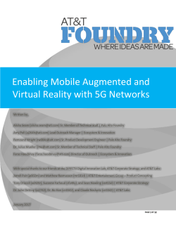 Enabling Mobile Augmented and Virtual Reality with 5G