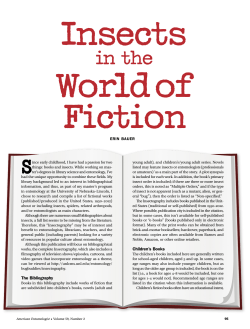 Insects in the World of Fiction