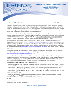 Summer Reading Letter 2016 - NEW (1)