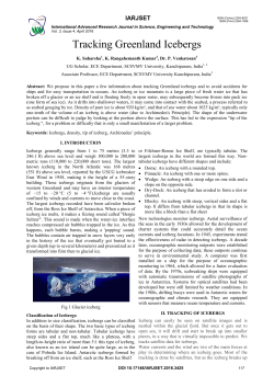 Tracking Greenland Icebergs
