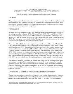 An `Austrian` Refutation of the Monopoly Power