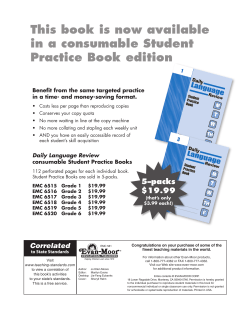 Daily Language Review - Riverside Secondary School