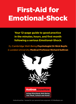 Guide 4 First aid for emotional shock