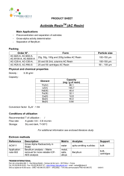 Actinide Resin (AC Resin)