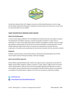 SHORT DESCRIPTION OF BRIEFING PAPER CONTENT About this