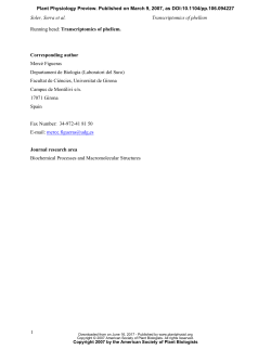 Soler, Serra et al. Transcriptomics of phellem 1