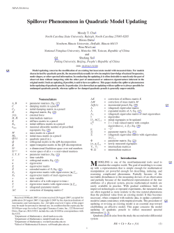 Spillover Phenomenon in Quadratic Model Updating