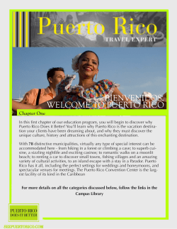 bienvenidos. welcome to puerto rico