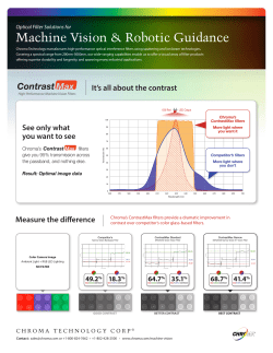 Optical Filter Solutions for Machine Vision
