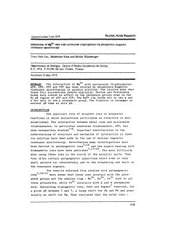 Interaction of Mg2+ ions with nucleoside triphosphates by