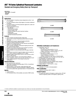 ATX&trade; FD Series Cylindrical Fluorescent Luminaires