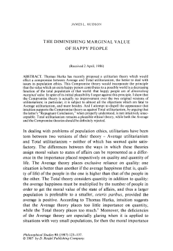 The diminishing marginal value of happy people