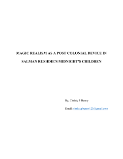 magic realism as a post colonial device in salman