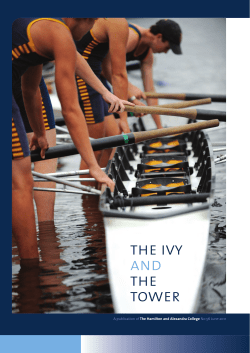 The Ivy + Tower May 2011.indd - The Hamilton and Alexandra College
