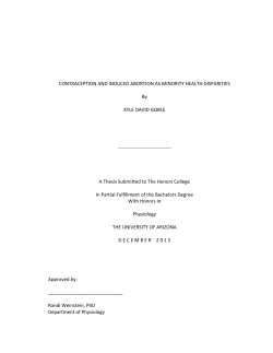 CONTRACEPTION*AND*INDUCED*ABORTION*AS*MINORITY