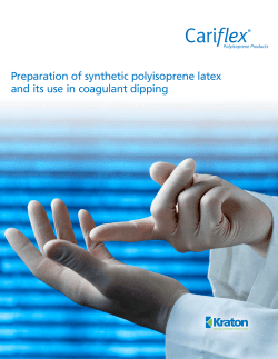 Preparation of synthetic polyisoprene latex and its