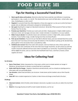 Tips for Hosting a Successful Food Drive