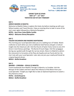 Daily Itinerary - Year Round Travel