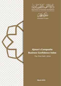Ajman`s Composite Business Confidence Index