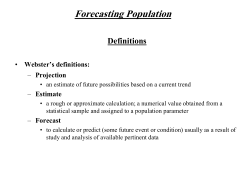 Population Forecasting: What Method is Best?