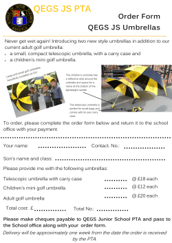 QEGS Umbrella Order Form