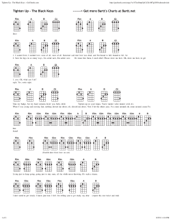 Tighten Up - The Black Keys :: GoChords.com