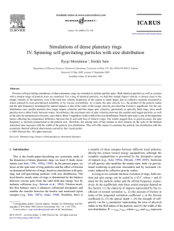 Simulations of dense planetary rings IV. Spinning self