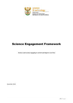Science Engagement Framework