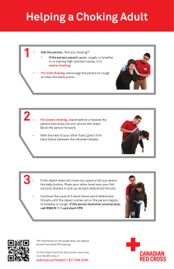 Helping a Choking Adult