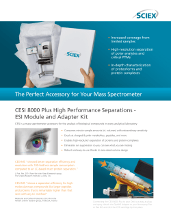The Perfect Accessory for Your Mass Spectrometer CESI 8000 Plus