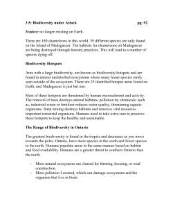 3.5 Biodiversity under Attack!