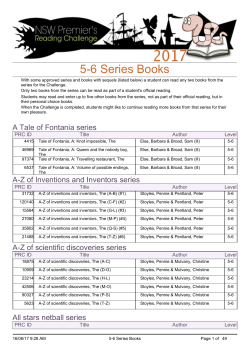 5-6 Series Books - NSW Department of Education