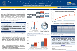 The power of a plan: The impact of palliative care decisions