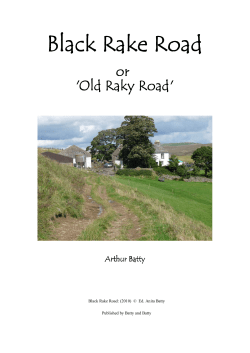 The last use of Black Rake Road