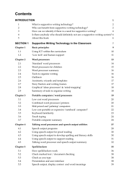Contents - CALL Scotland