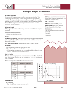 Averages: Imagine the Extremes