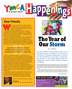 Dear Friends - YMCA of Greater Houston